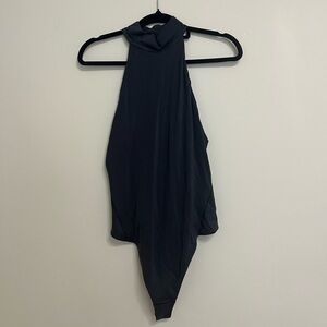 Black Halter Bodysuit